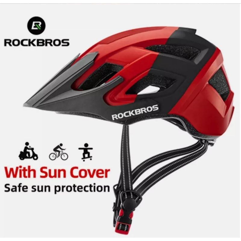 GENERICO - Casco Bicicleta Adulto RockBros Rojo