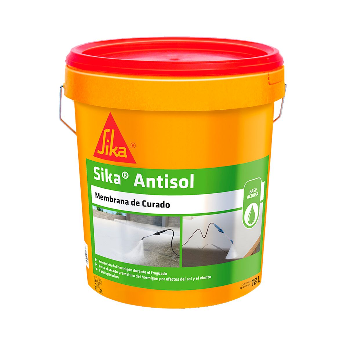 SIKA - SIKA ANTISOL - Membrana de Curado en Emulsión Tineta 18lts