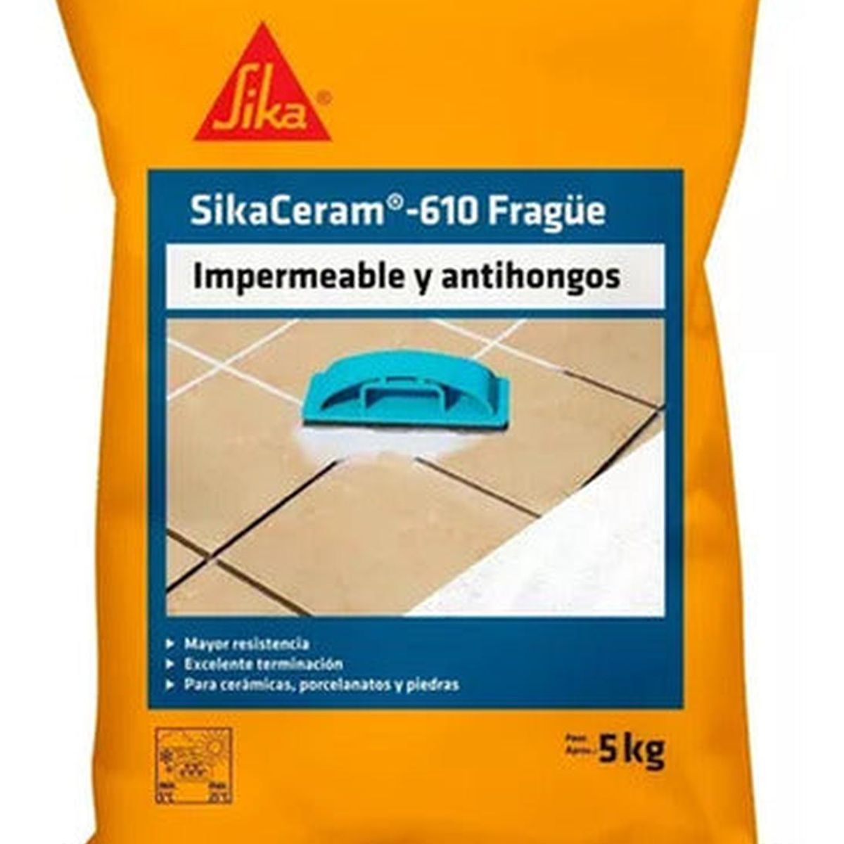 SIKA - SIKACERAM-610 - Fragüe Blanco, 5 Kg
