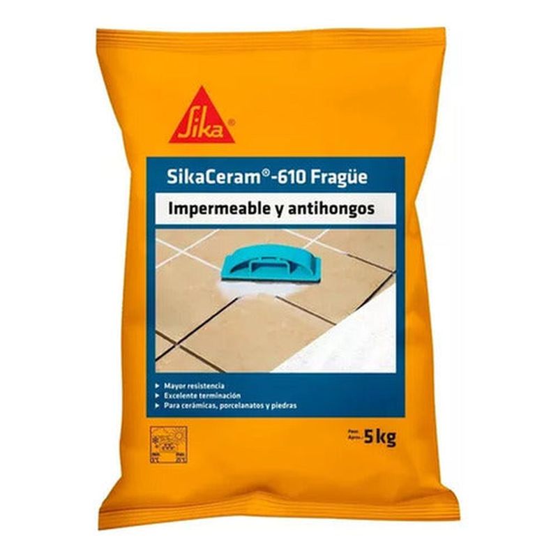 SIKA - SIKACERAM-610 - Fragüe Blanco, 5 Kg