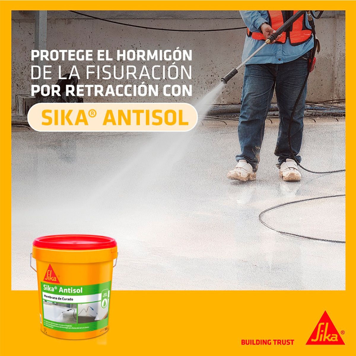 SIKA - SIKA ANTISOL - Membrana de Curado en Emulsión, 4,5 lts