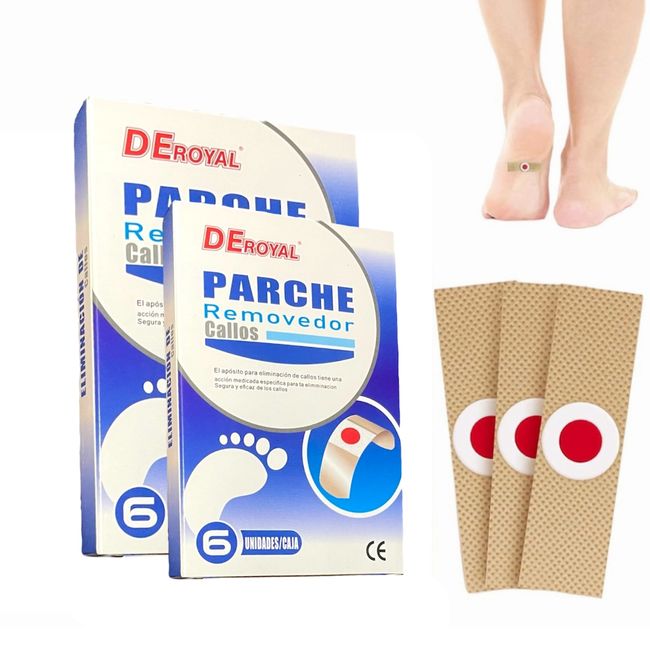 GENERICO - Caja De Parches Quita Callos Y Verrugas Corporales x12