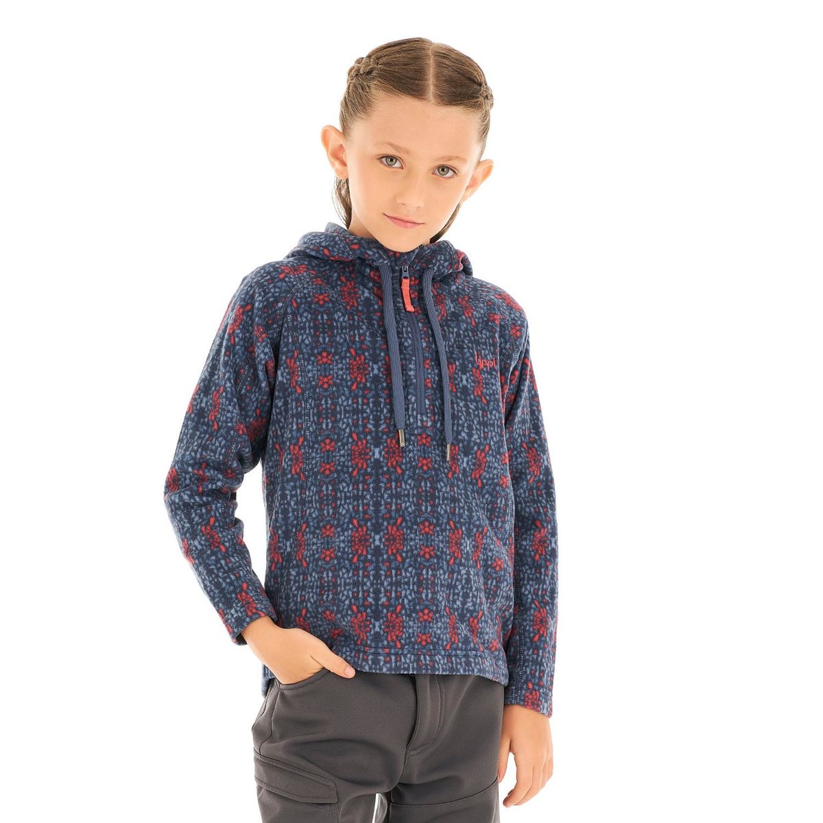 LIPPI - Chaqueta Niña Cold Day Therm-Pro Hoody Jacket Print Indigo Lippi