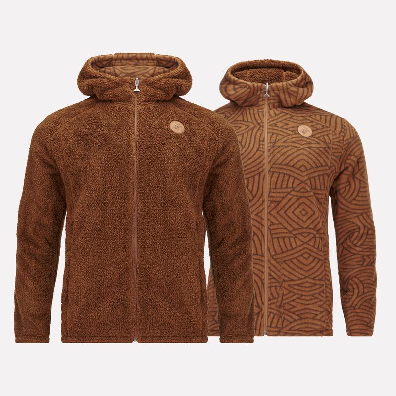 HAKA HONU - Chaqueta Hombre Bi-polar Café Haka Honu