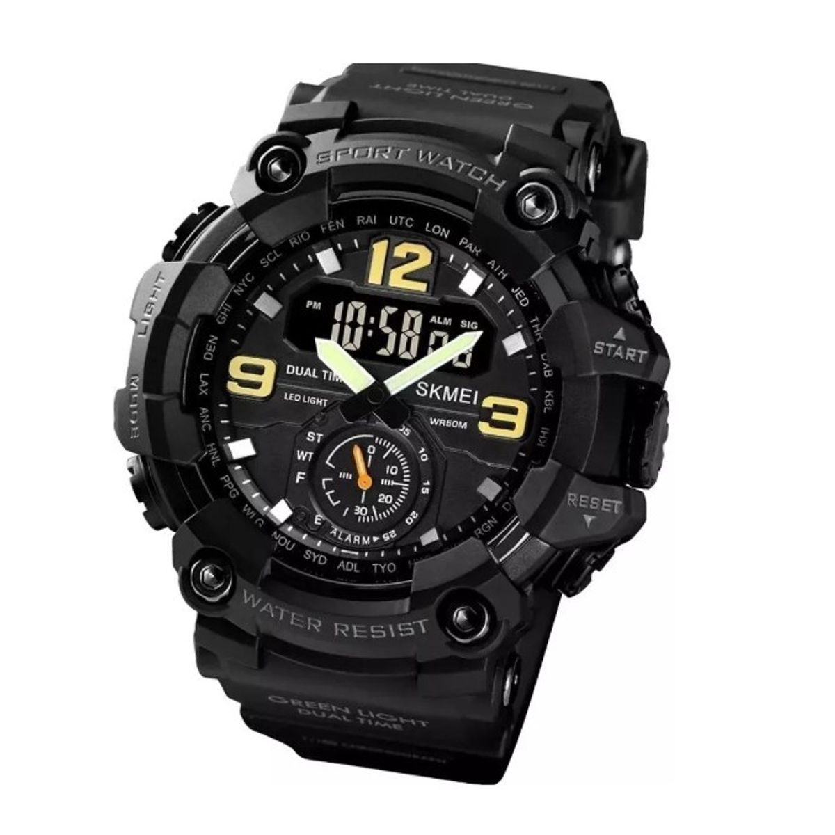 GENERICO - Reloj Militar Táctico Skmei Sumergible Cronometro Alarma