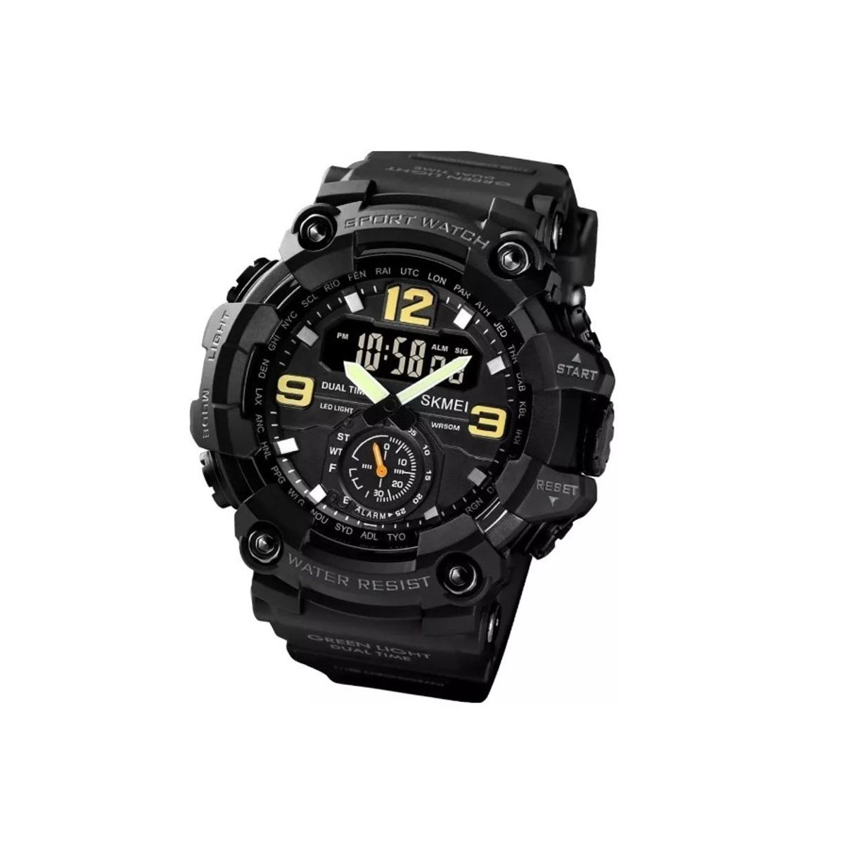 GENERICO - Reloj Militar Táctico Skmei Sumergible Cronometro Alarma