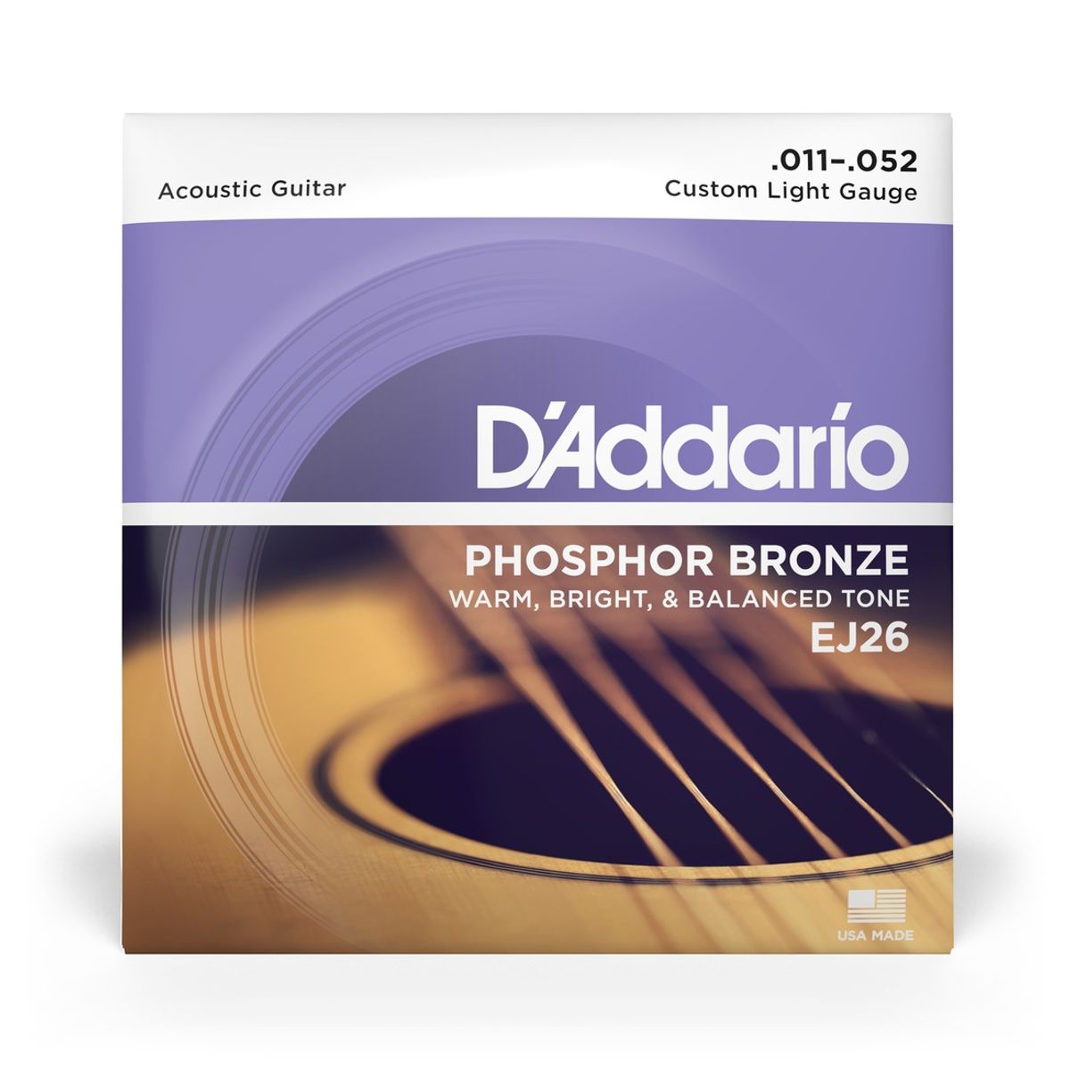 DADDARIO - Set Cuerdas Guitarra Acústica 11-52 EJ26 Daddario