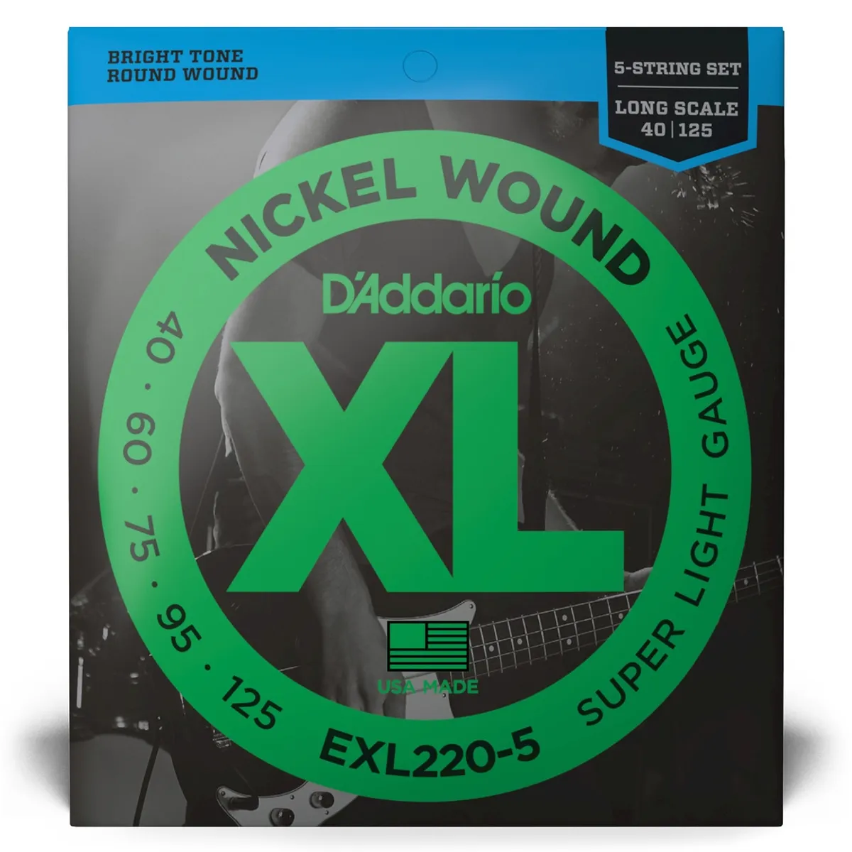 DADDARIO - Set Cuerdas Bajo Eléctrico 40-125 EXL220-5 Daddario