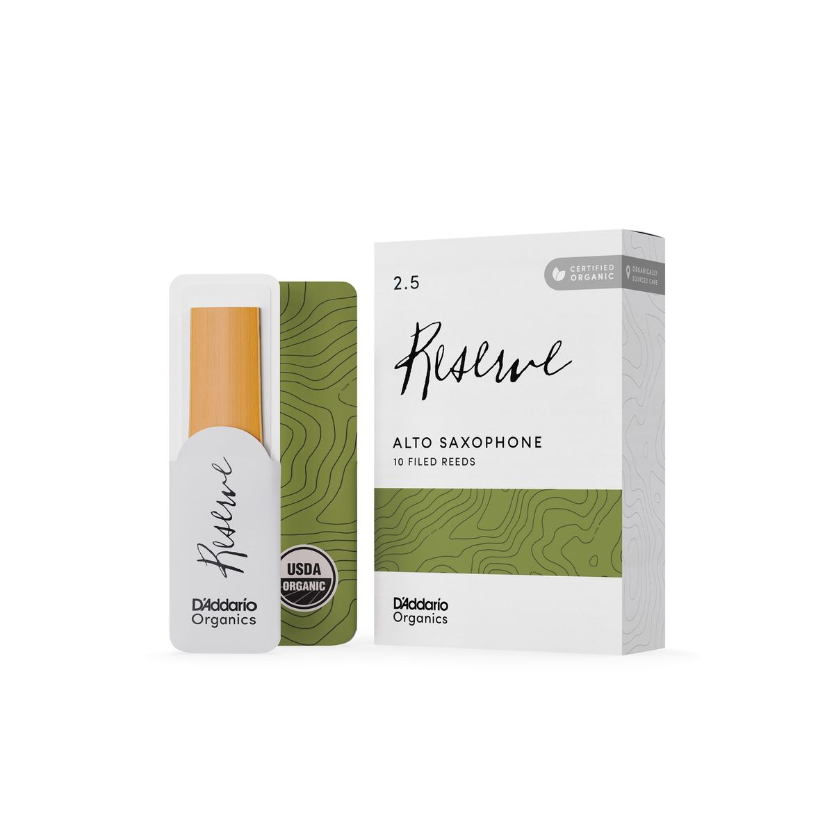 DADDARIO - Cañas Saxo Alto 2.5 Organic Reserve Pack 10 Daddario