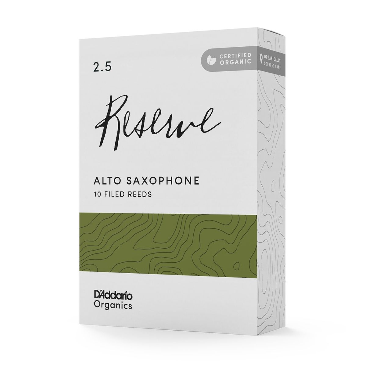 DADDARIO - Cañas Saxo Alto 2.5 Organic Reserve Pack 10 Daddario