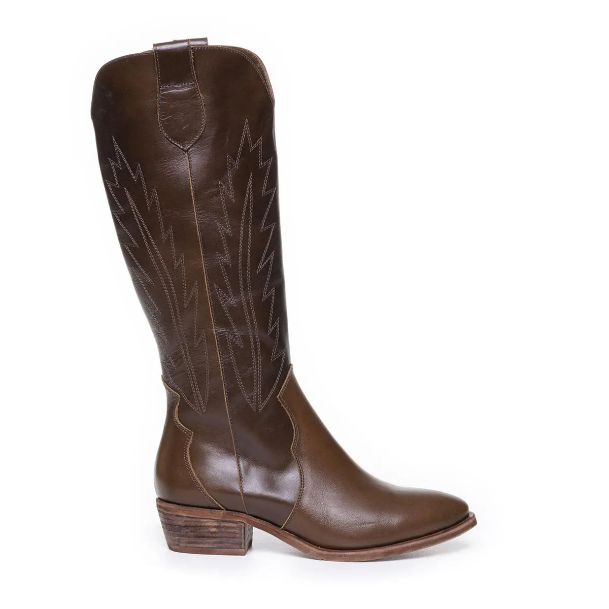 VANESSA GIL - BOTA MUJER DE CUERO PAOLA CAFE