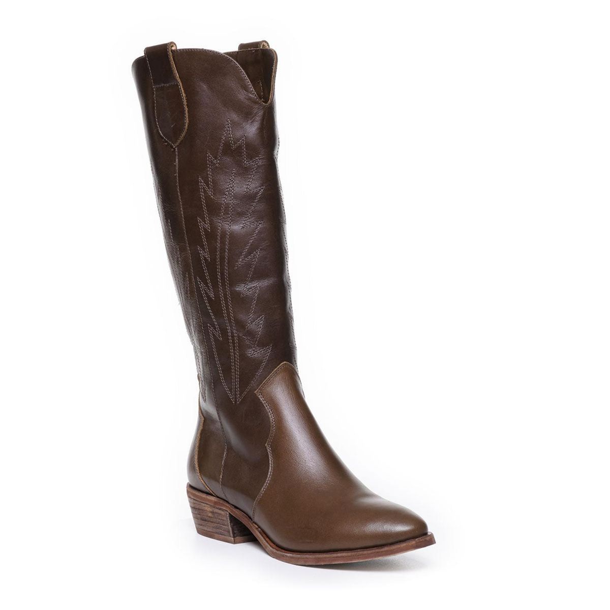 VANESSA GIL - BOTA MUJER DE CUERO PAOLA CAFE