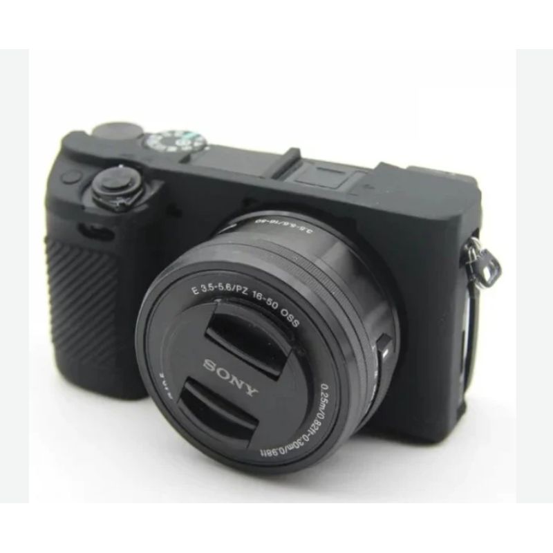GENERICO - FUNDA SILICONA PARA SONY A6000 A6100 A6300 A6400 COLOR NEGRO