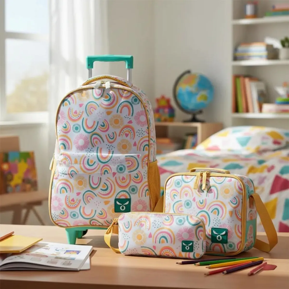 MOOSE - Pack Escolar mochila ruedas + estuche+ lonchera