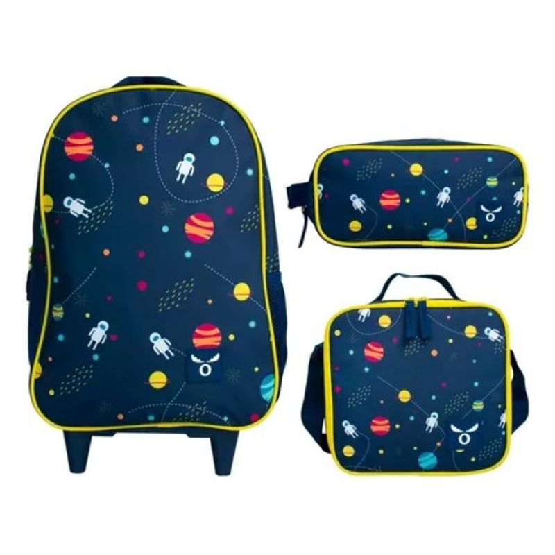 MOOSE - Pack Escolar mochila ruedas + estuche+ lonchera