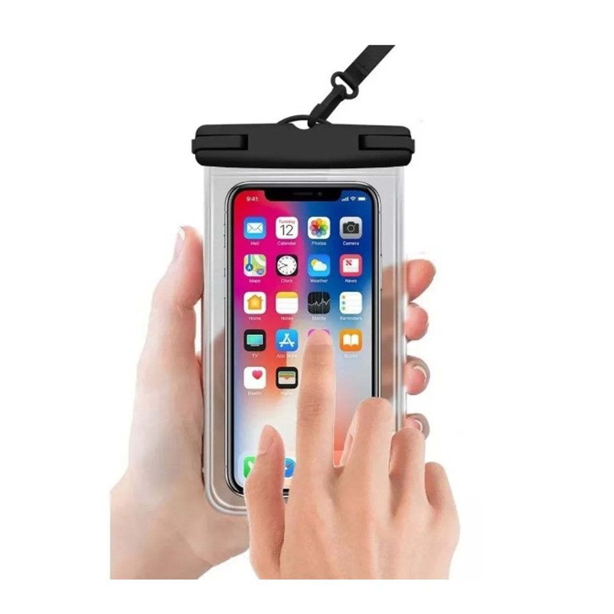 GENERICO - Funda Protectora Celular Impermeable Sumergible Carcasa Negro