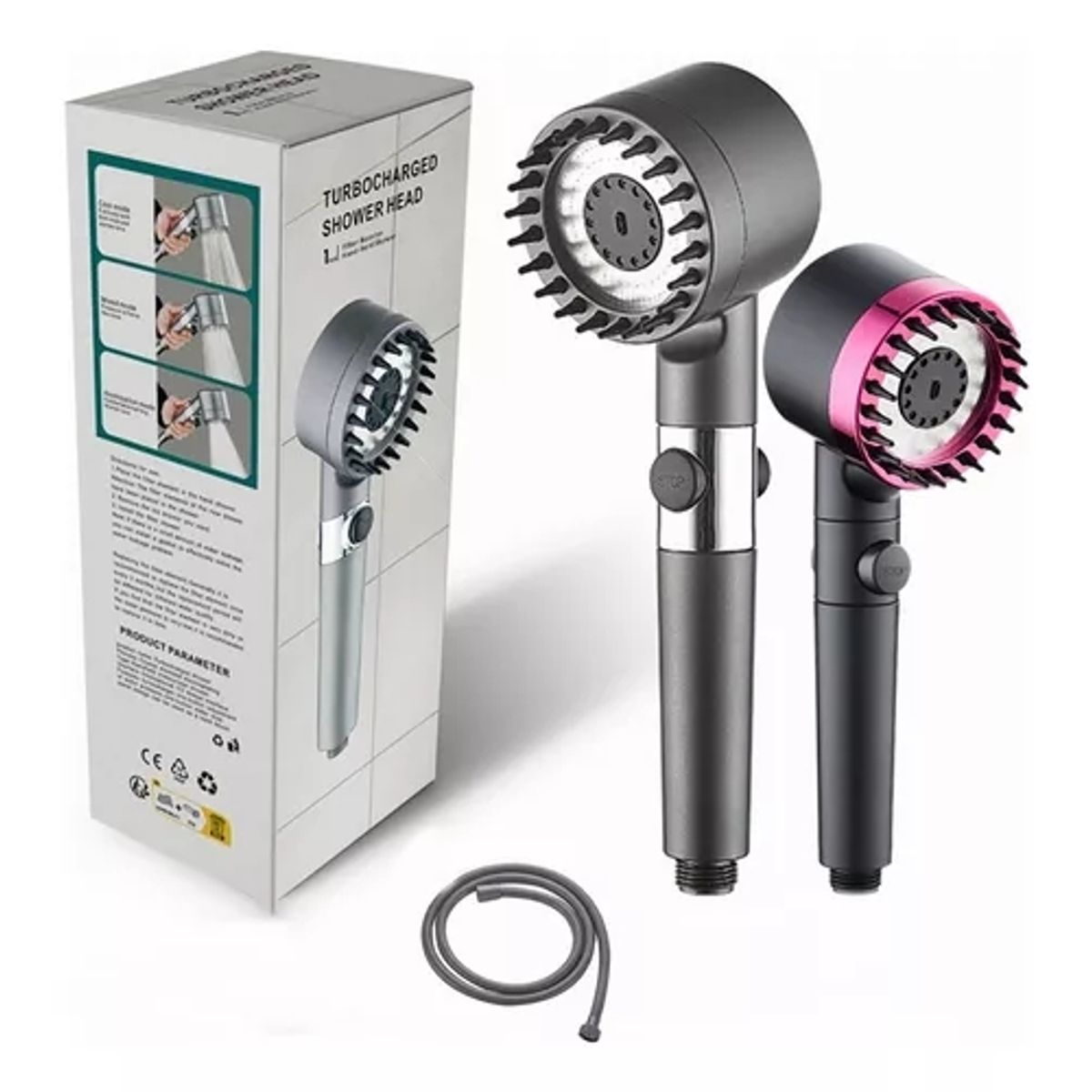 GENERICO - Rociador De Ducha + Manguera De 1,5 M,regadera Alta Presion