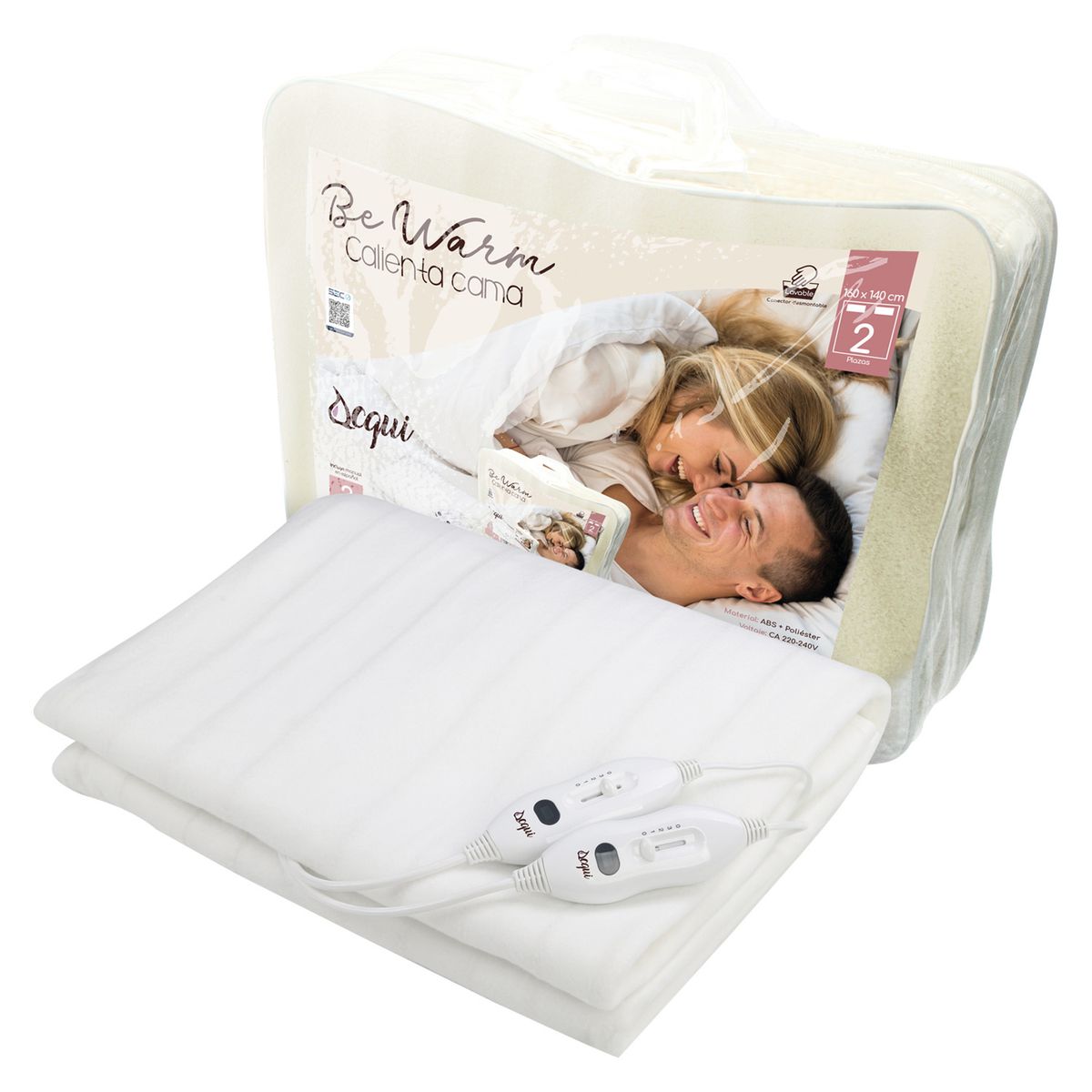 ACQUI - Calientacama 2 Plazas Poliéster Análogo AQ1020