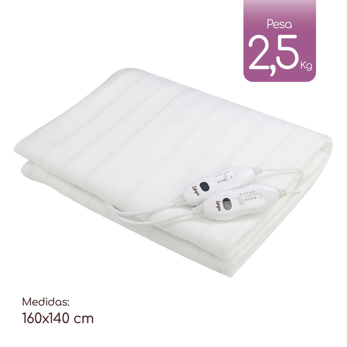 ACQUI - Calientacama 2 Plazas Poliéster Análogo AQ1020