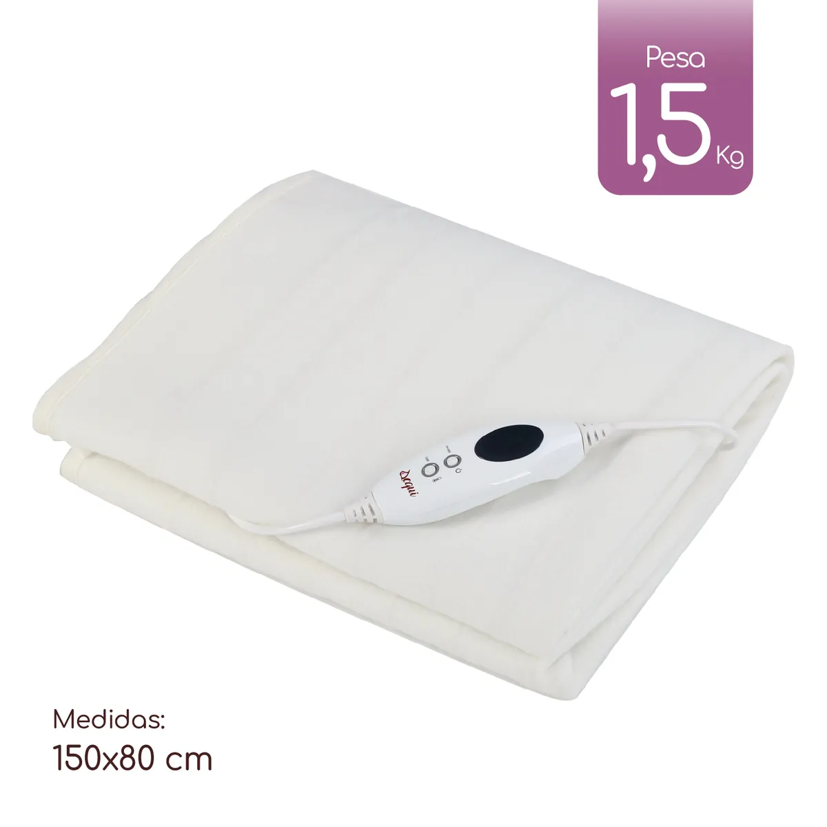 ACQUI - Calientacama 1 Plaza Poliéster Digital AQ2010