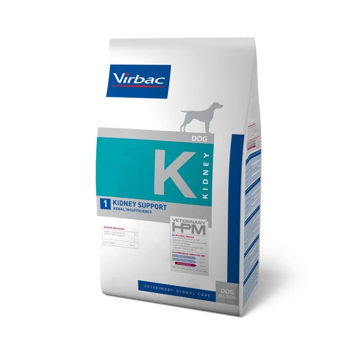 VIRBAC - HPM Virbac Dog Kidney Support 12 kg