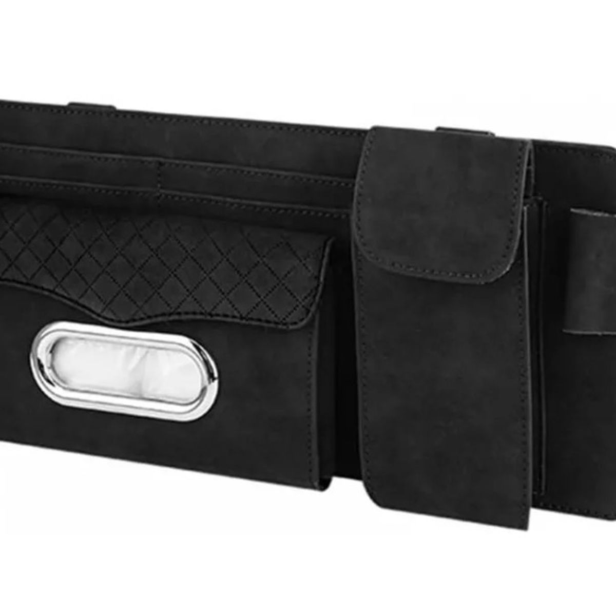 GENERICO - Ecocuero Organizador Auto Respaldo De Parasol Tarjetero