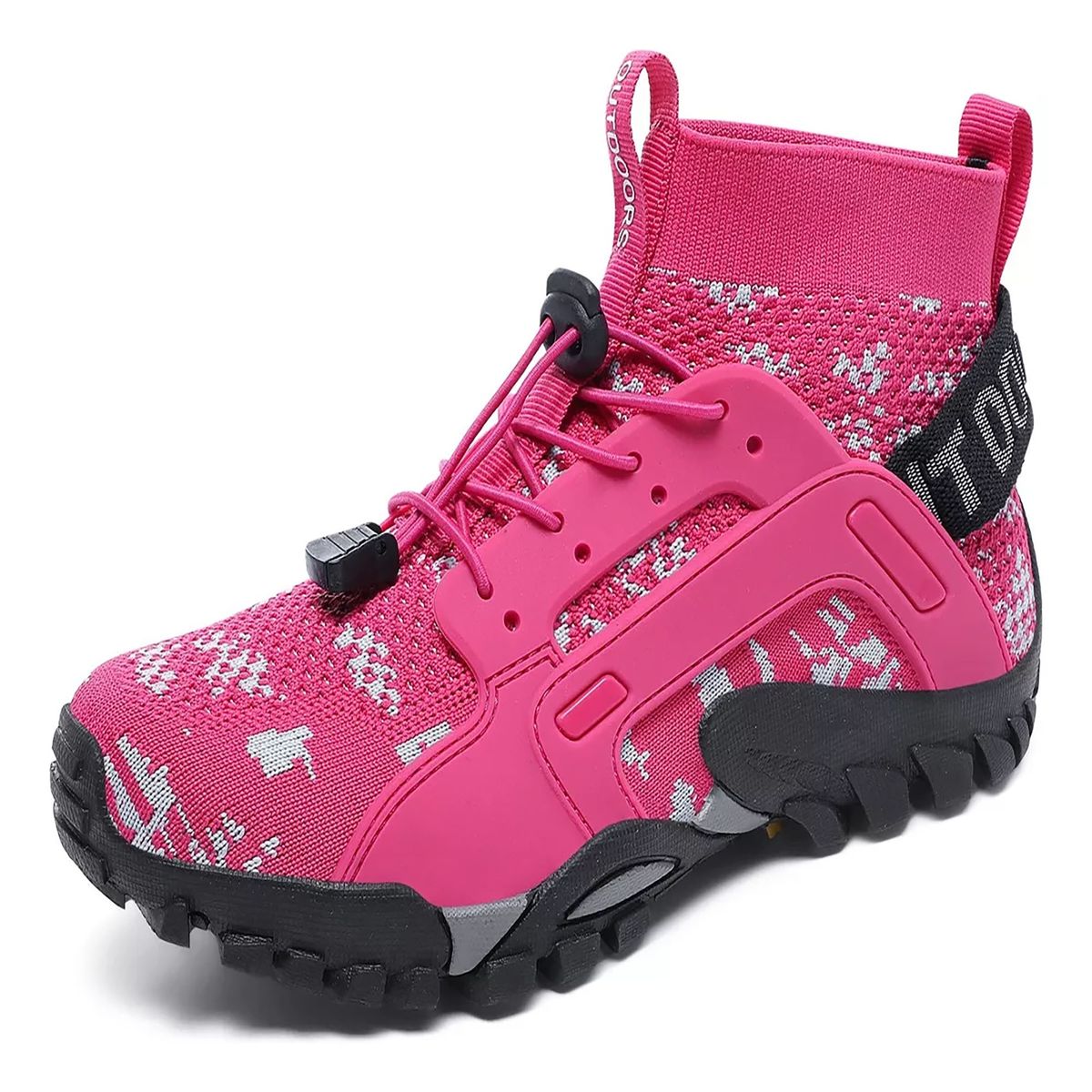 KEEJOIN - Zapatillas  deporte transpirables impermeables-Rosa roja