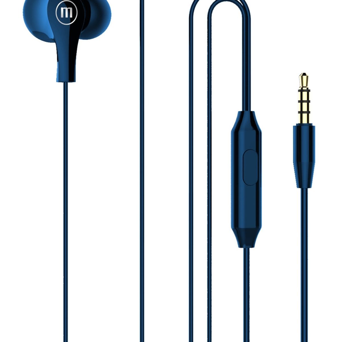 MAXELL - Audífonos Maxell In Ear Estéreo Con Microfono Azul