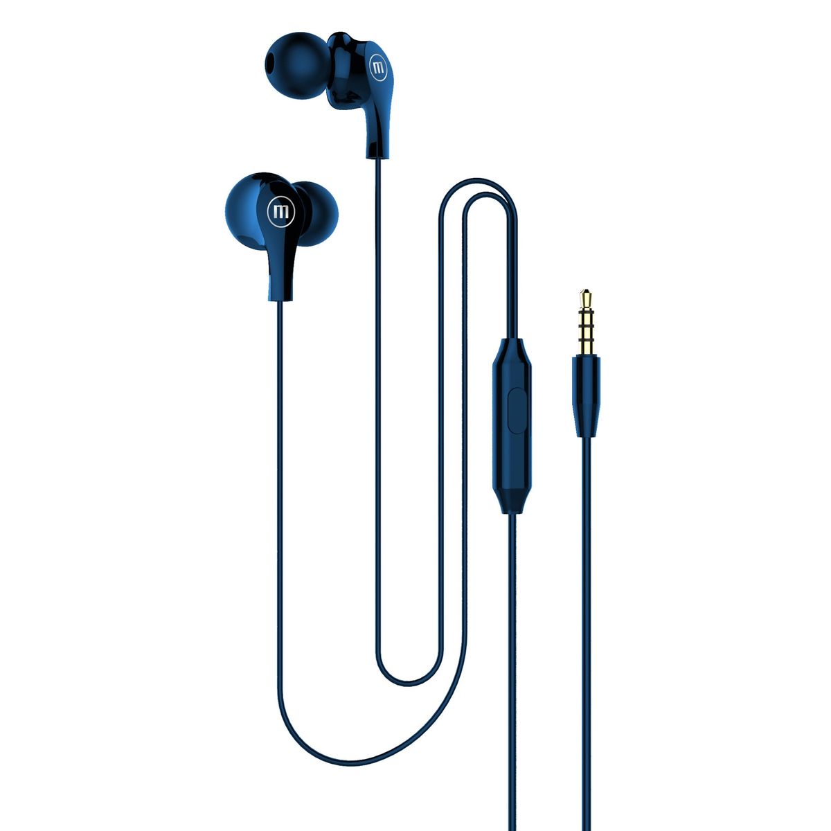 MAXELL - Audífonos Maxell In Ear Estéreo Con Microfono Azul