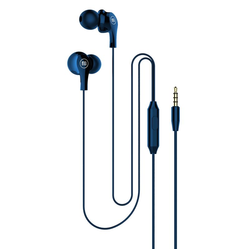 MAXELL - Audífonos Maxell In Ear Estéreo Con Microfono Azul