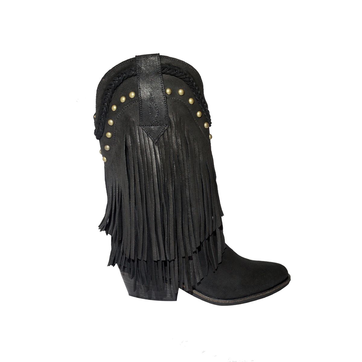 VANESSA GIL - BOTA MUJER DE CUERO NEGRA JENNY