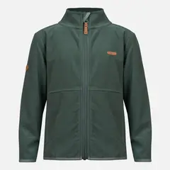 LIPPI - Poleron Niña Stripes Nano-F Full Zip Verde Grisaceo