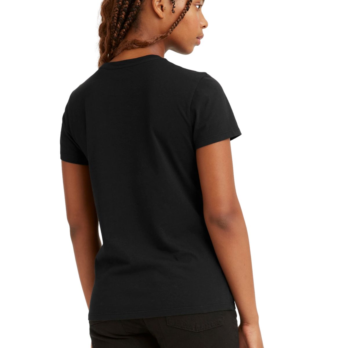 LEVIS - Polera Mujer Regular Fit Lisa Mini Logo Negro Levis