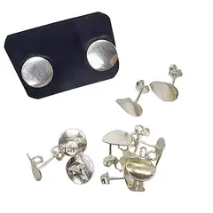 GENERICO - Set De 6 Pares De Bases De Aros Con Baño De Oro Modelos 4