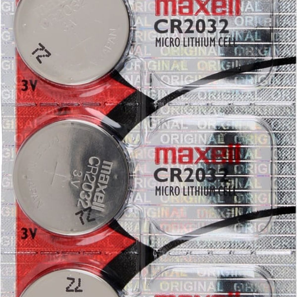 MAXELL - Pack 5 Pilas CR2032 3v Maxell Tipo Botón Original