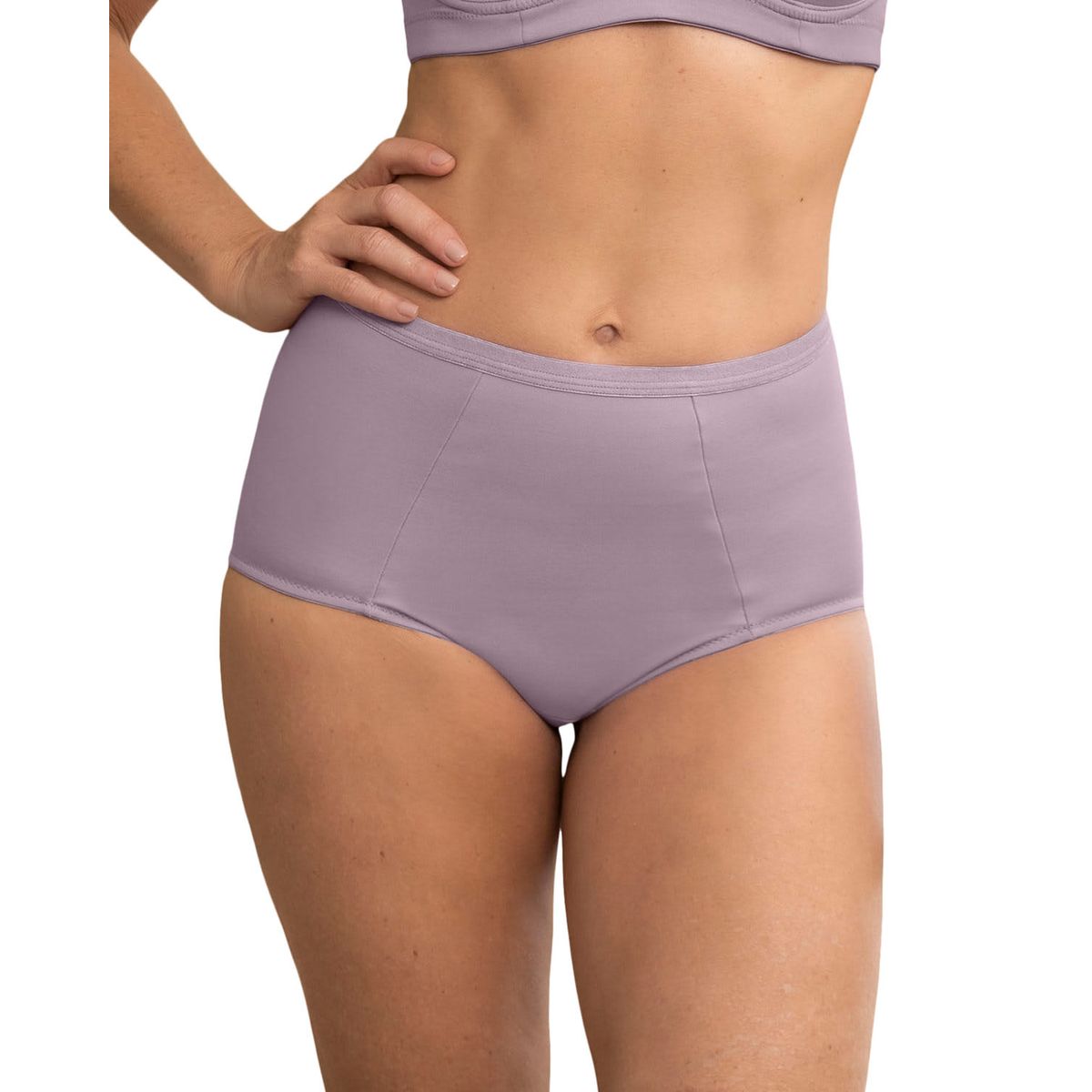 LEONISA - Calzón clásico de control suave con excelente modelación 72219 Lila