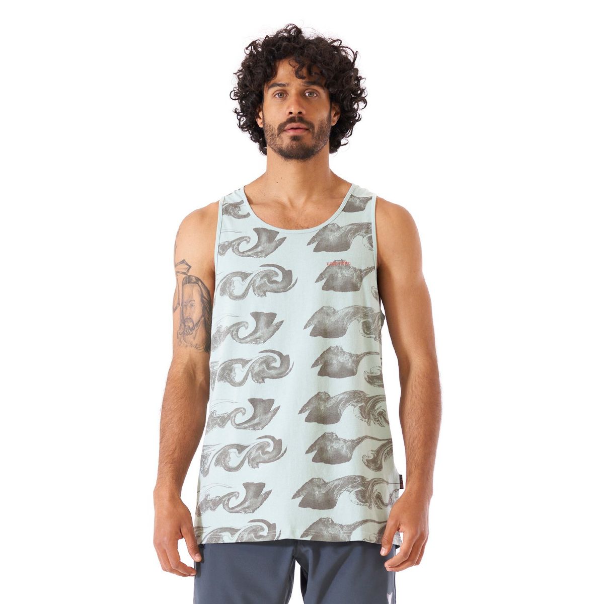 HAKA HONU - Polera Hombre Free Solo Verde Haka Honu
