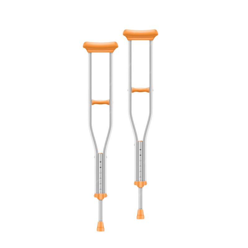 LUMAX - Par Muletas Ortopedicas de Aluminio Altura Regulable
