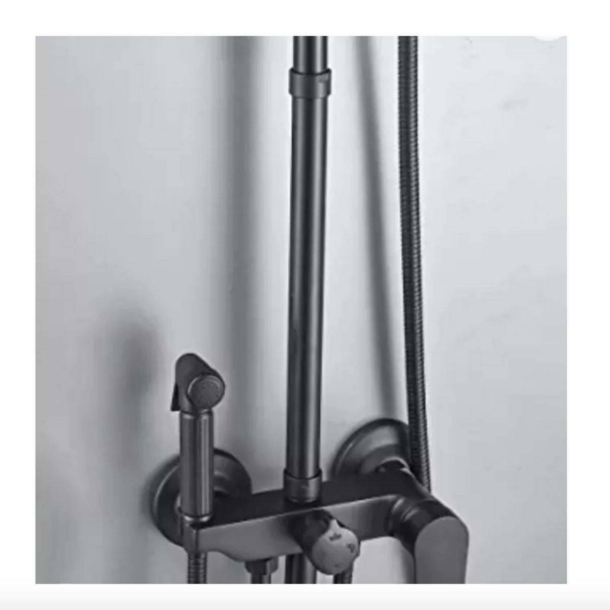 GENERICO - Extensión Para Columnas De Ducha Negra 30 Cm