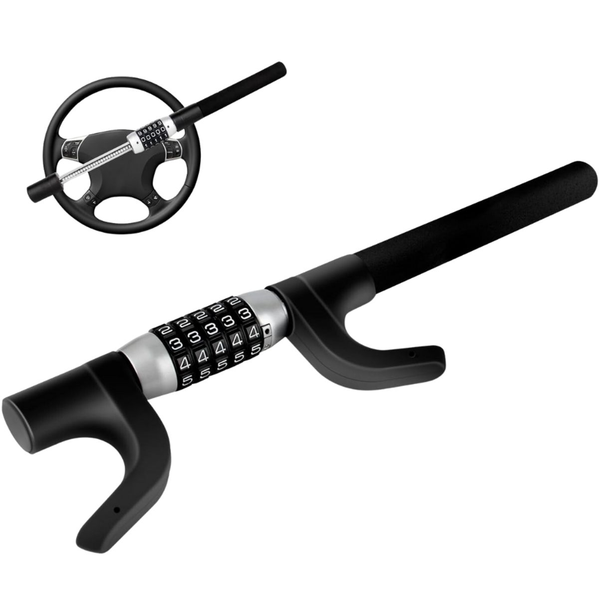 GENERICO - Traba Volante Con Codigo Antirrobo Universal Trabavolante