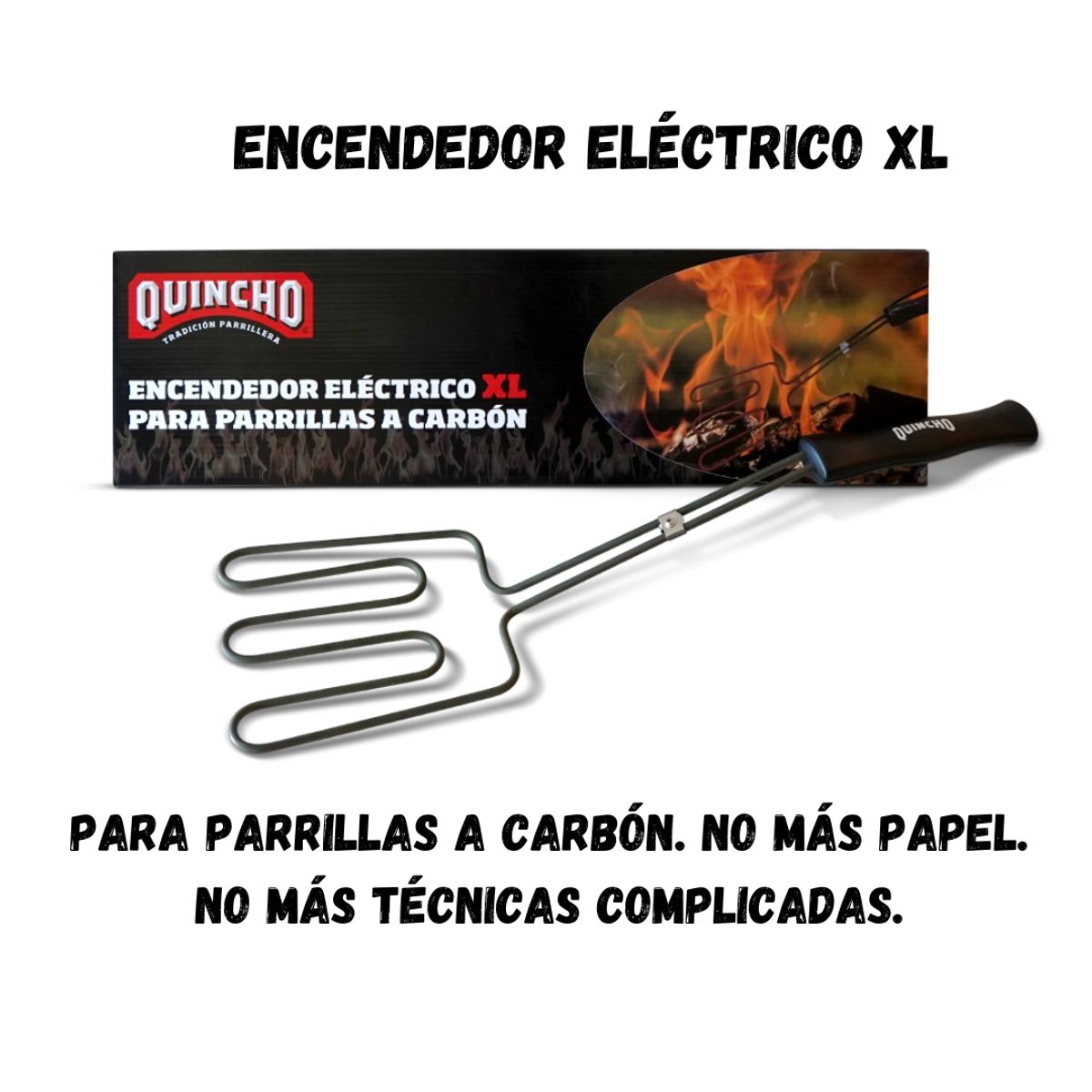 QUINCHO - Encendedor Eléctrico para Carbón Quincho AEL-01  Parrillero Austral