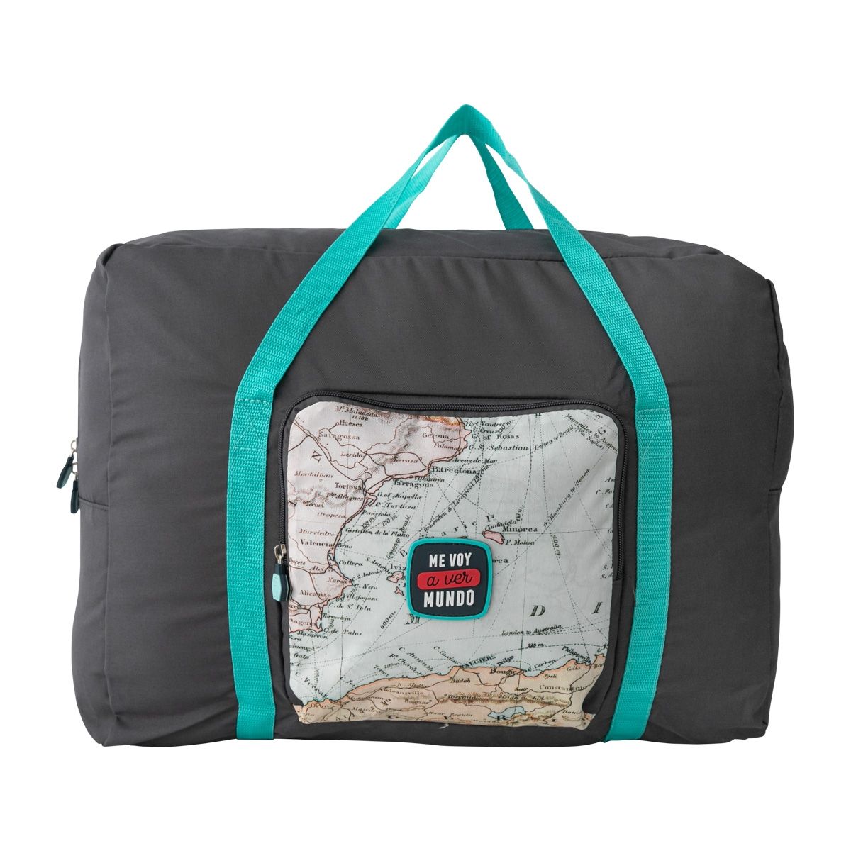 MR WONDERFUL - BOLSO DE VIAJE PLEGABLE 24 LTS RPET-ME VOY A VER EL MUNDO