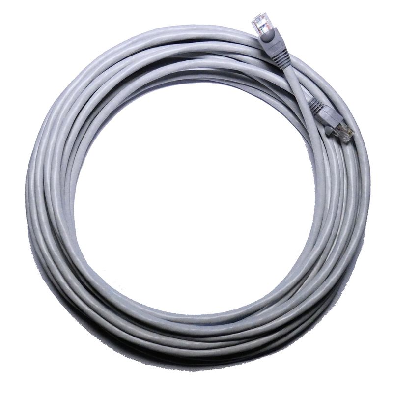 GENERICO - Cable De Red Trimerx 10 Metros Gris Cat6 Utp Rj45 100% Cobre