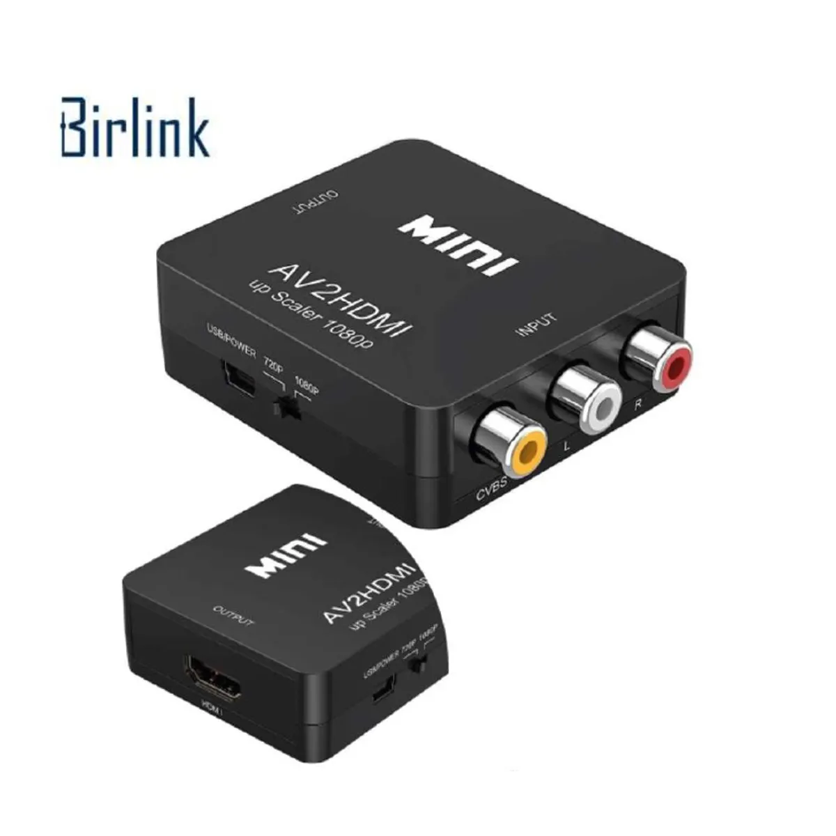 GENERICO - Convertidor AV-HDMI Con Audio RCA Audio y Video a HDMI