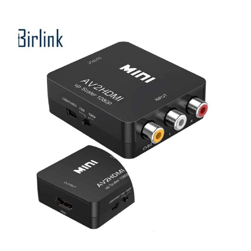 GENERICO - Convertidor AV-HDMI Con Audio RCA Audio y Video a HDMI