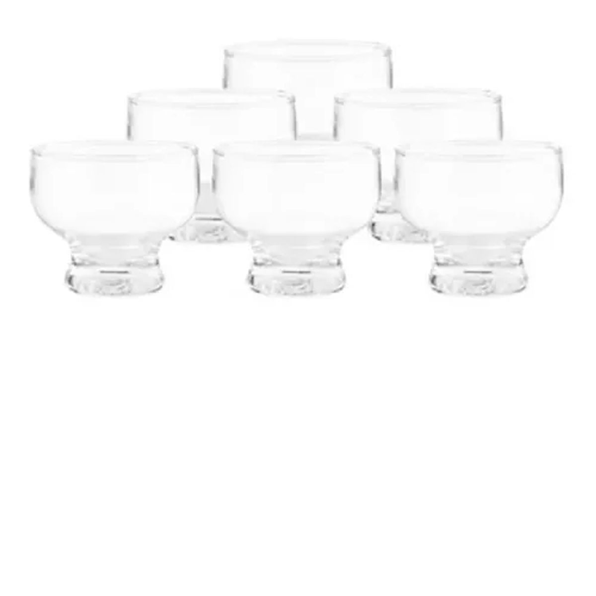 GENERICO - Set 6 Copas Helado Ice Cream 225 Cc Color Transparente