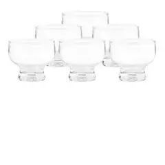 GENERICO - Set 6 Copas Helado Ice Cream 225 Cc Color Transparente