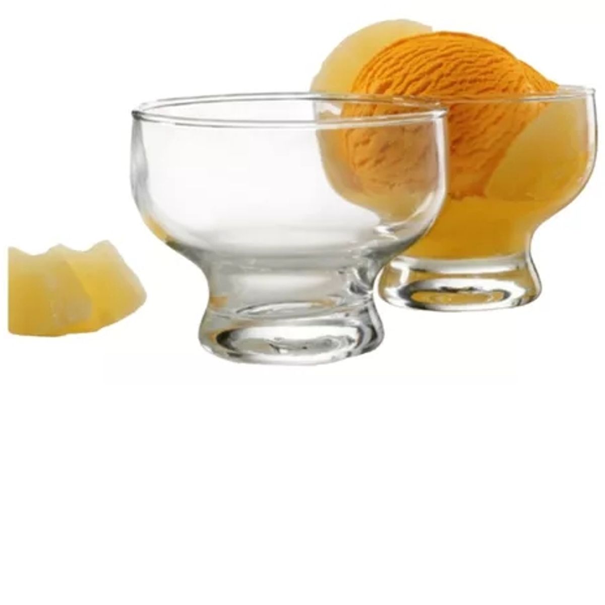 GENERICO - Set 6 Copas Helado Ice Cream 225 Cc Color Transparente