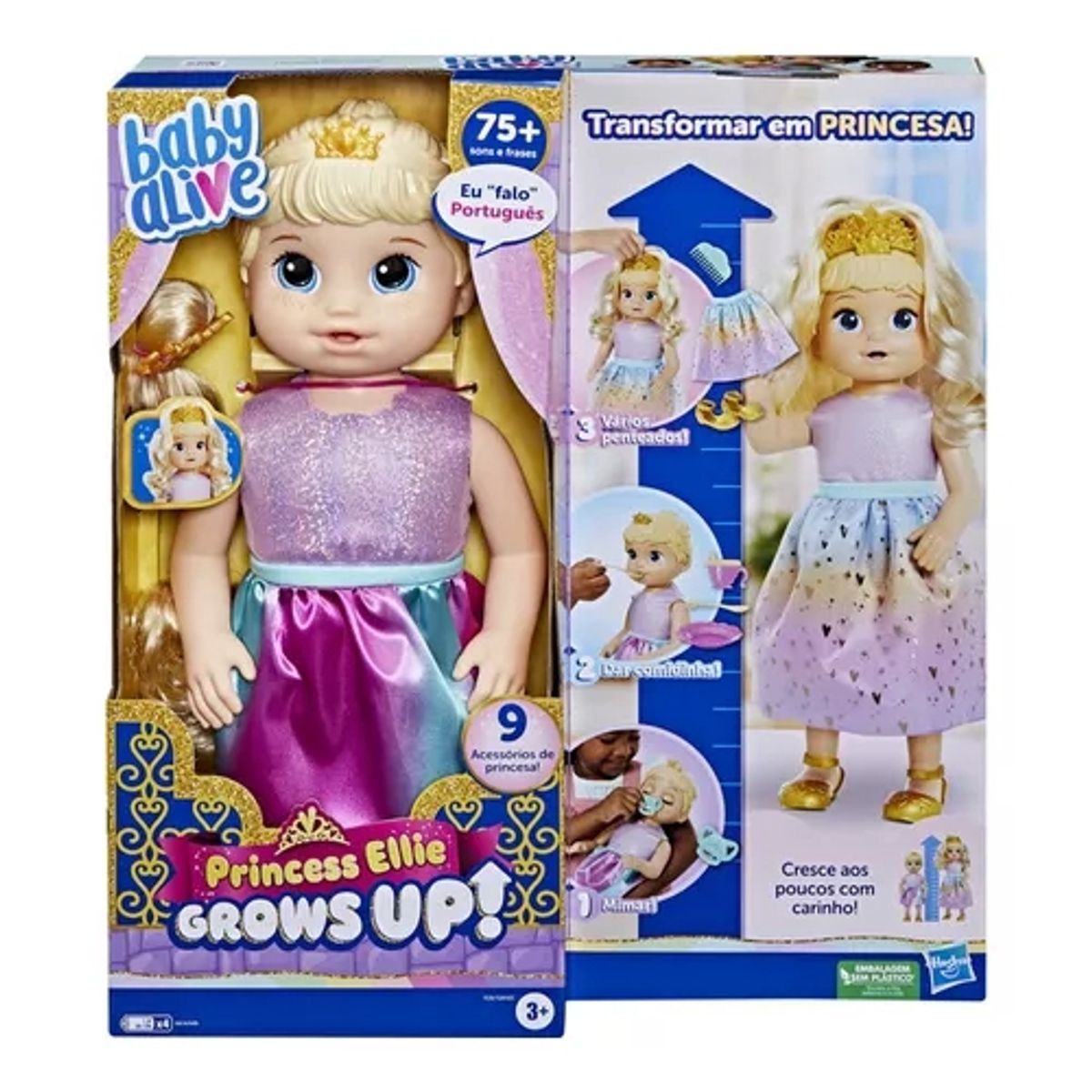 HASBRO - HASBRO F5236 BABY ALIVE PRINCESS ELLIE GROWS UP BLDH