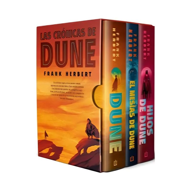 TOP10BOOKS - LIBRO TRILOGÍA DUNE, EDICIÓN DE LUJO - ESTUCHE CON: DUNE - EL MESÍAS DE DUNE -